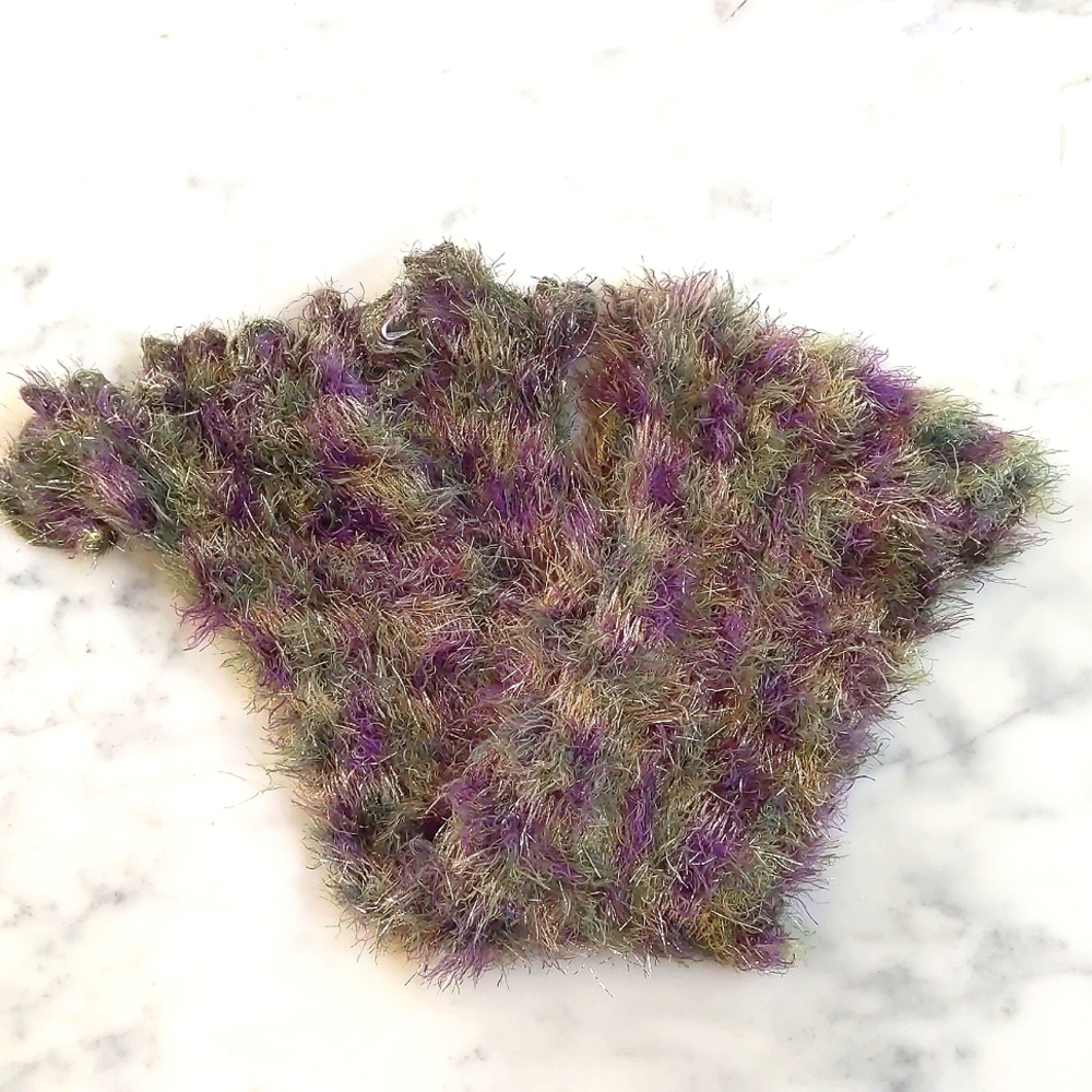 NWT. Charlotte Russe Multi color fluffy scarf with sparkling gold.